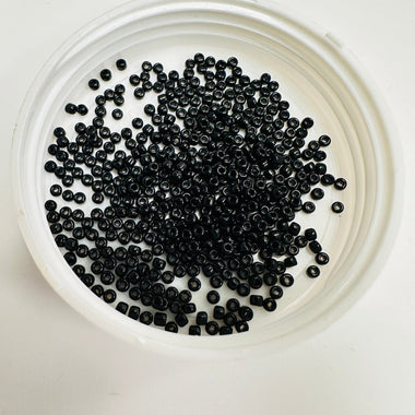 Japanese Matsuno MGB Seed Beads sz12 / Black - 10 grams - Beadsy Beads