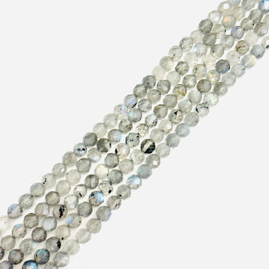 Labradorite Crystal Round Faceted Gemstones Beads 6mm - 15 Inches Strand - Beadsy Beads