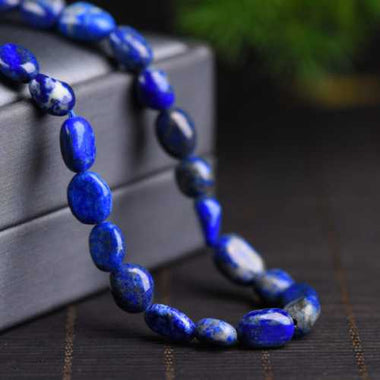 Authentic Lapis Lazuli Crystal Potato Gemstones Beads 8*10mm -15 Inches Strand