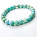 LARIMAR Gemstone / Swarovski Crystals Bracelet size 8mm - Beadsy Beads