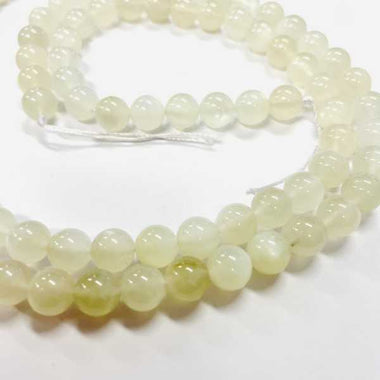 Milky Moonstone Crystal Bead 8mm 15.5 inches - Beadsy Beads