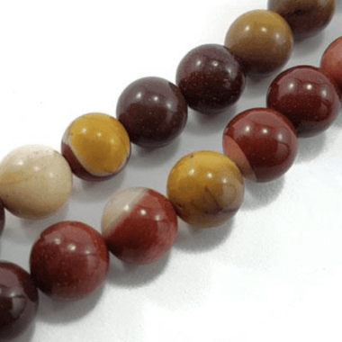 Mookaite Crystal Round Gemstone Beads 10mm - Beadsy Beads