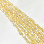 Natural Freshwater Pearls Baroque Nugget Beads 7 - 8mm - 15"inch Strand Cream White - Beadsy Beads