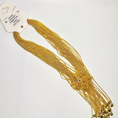 Nickel Free Gold Plated Cable Chain Necklace - 42cm - Beadsy Beads