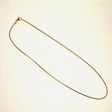 Nickel Free Gold Plated Chain Cable Chain Necklace - 42 cm - Beadsy Beads