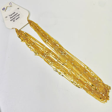 Nickel Free Gold Plated Curb Chain Necklace - 42 cm - Beadsy Beads