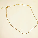 Nickel Free Gold Plated Curby Chain Necklace - 48 cm - Beadsy Beads