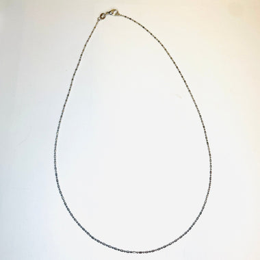 Nickel Free Tarnish Resistant Ball and Bar Style Chain Necklace 44cm - Beadsy Beads