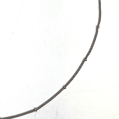 Nickel Free Tarnish Resistant Curb Chain Style Chain Necklace 48cm - Beadsy Beads