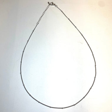 Nickel Free Tarnish Resistant Curb Chain Style Chain Necklace 48cm - Beadsy Beads