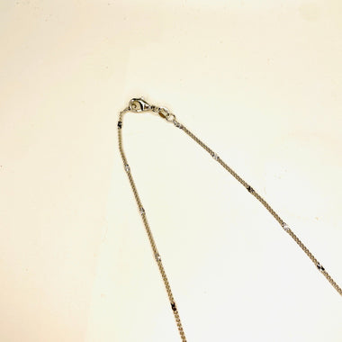 Nickel Free Tarnish Resistant Figaro Curb Chain Necklace 44cm - Beadsy Beads