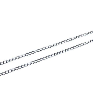 Nickel Free Tarnish Resistant Soldered Links Silver - Curb Rolo Style - 24.5cm Bag - Beadsy Beads