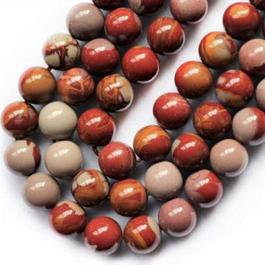 Authentic RARE! NORENA Jasper Gemstones Beads Round 8mm - 15 pcs