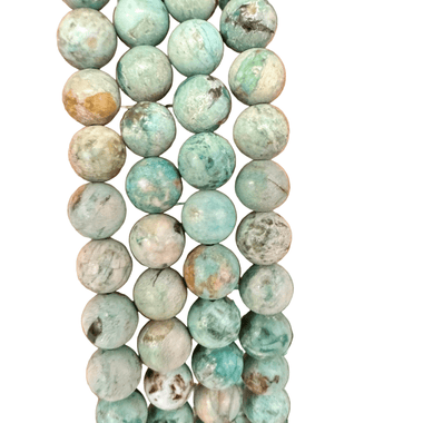 Peruvian Turquoise Crystal Beads Round 8mm - 15.5 inches strand - Beadsy Beads