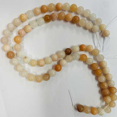 Pink Aventurine Round Bead 15 inch strand Choose - Beadsy Beads
