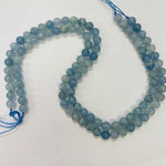 Pure Blue Calcite Round Strand 8mm - Beadsy Beads