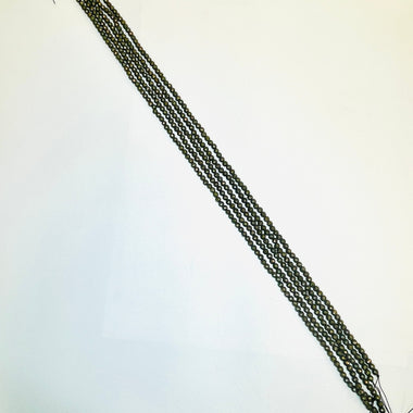 Pyrite (Fool's Gold) Crystal Gemstone Beads Faceted 4mm Strand 15.5 inches - Beadsy Beads