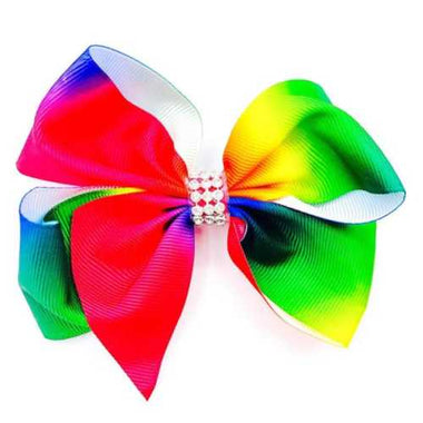 Rainbow Hairbow Diamontes - Beadsy Beads