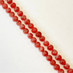 Rhodochrosite Crystal Round Gemstone Beads 6mm - 15.5" Strand - Beadsy Beads