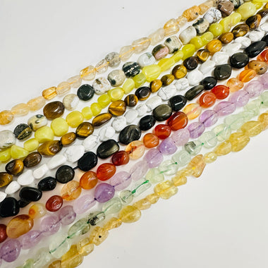 SALE! 10 Strands 15.5 inches Mix Natural Crystal Nuggets Beads - Beadsy Beads