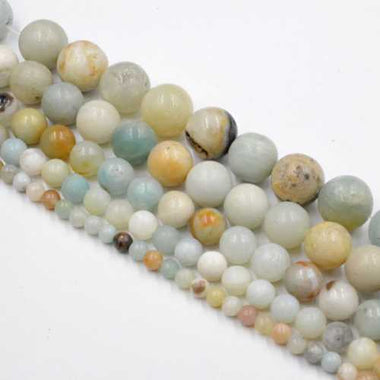 Smooth Amazonite - Loose Gemstone Beads - 20pcs - Beadsy Beads