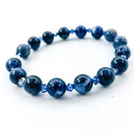 Sodalite Gemstone / Swarovski Crystals Bracelet size 8mm - Beadsy Beads