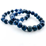Sodalite Gemstone / Swarovski Crystals Bracelet size 8mm - Beadsy Beads