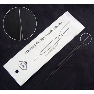 Stainless Steel Big Eye Beading Needles, Seed Bead Needle 10 cm - Beadsy Beads