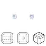 Swarovski Crystal Beads Cube 5601 4mm Choose colours (10pcs) - Beadsy Beads