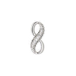 Swarovski Crystal PAVE Infinity Charm / Pendant Diamontes 67402 - 20 mm - Beadsy Beads