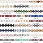 Swarovski Crystal Pearl Beads 10mm (art.5810) Choose colours - 12pcs