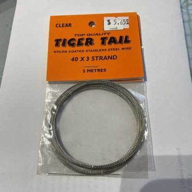 Tiger Tail Flexible Wire (Kaygee Product) 5m - Clear ( Thicker)