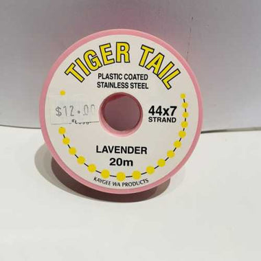 Tiger Tail Flexible Wire (Kaygee Product) 20m - Lavender