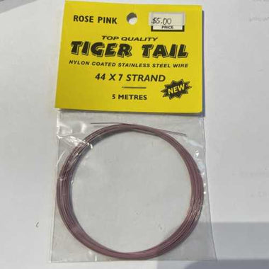 Tiger Tail Flexible Wire ( Kaygee Product) 5m - Rose Pink