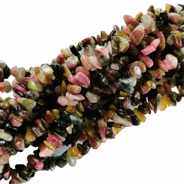Tourmaline grade "AAA" Chips Crystal Gemstones Bead Strand 88cm - Beadsy Beads