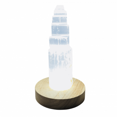 USB LED Wooden Base Light 10 cm Middle light - Beadsy Beads