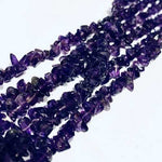 Authentic Best Quality Amethyst Chips Gemstone Beads Necklace 80 cm