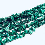 Authentic Best Quality Malachite- Chips Gemstone Beads Necklace 90 cm