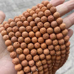 Multi Colour Volcanic Lava Stone Loose Beads Gemstone 8mm 15 inches strands