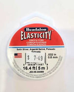 Beadalon Elasticity Satin Silver - 5m Roll