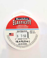 Beadalon Elasticity Satin Rose Gold 0.8mm- 5m Roll
