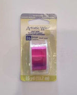 Artistic Wire Silver Plated (Hot Pink) - 26 Gauge