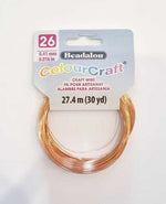 Beadalon ColourCraft Wire (Copper) - 26 Gauge