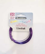 Beadalon ColourCraft Silver Plated Wire (Grape) - 26 Gauge
