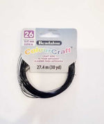 Beadalon ColourCraft Wire (Black) - 26 Gauge