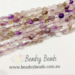 Super 7 Crystal Potato Tumble Nugget Beads - Vibrant Melody Stone  6-8mm - 15.5 Inches