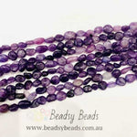 Authentic Lepidolite Tumbled Nugget Gemstones Beads 6*8mm - 15.5" Strand