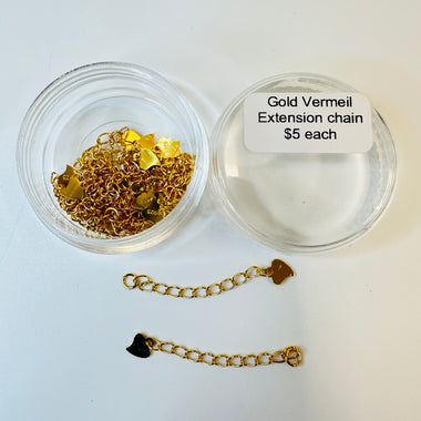 Gold Vermeil - extension Chain -  each