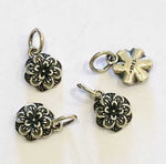 925 Silver Charms Flowers - 1pc - Beadsy Beads