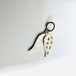 925 Sterling Silver Charm Angel wings - 1pc - Beadsy Beads